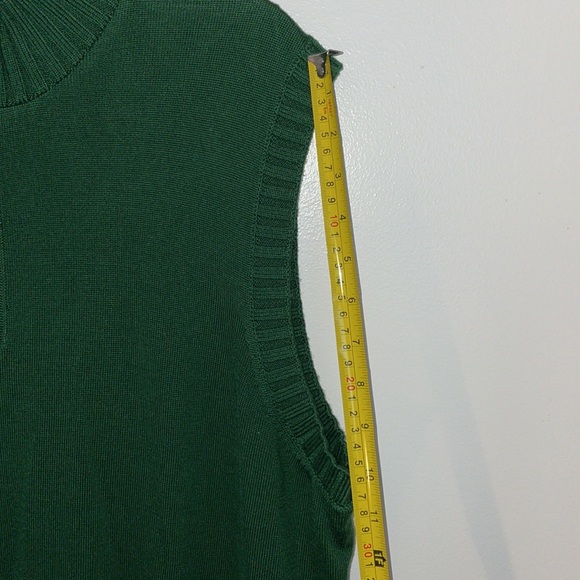 Vintage Martin Timeless as the Game green sleeveless sweater vest Italian Merino - Picture 8 of 14